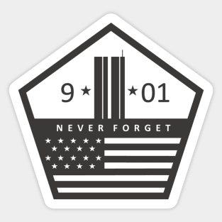 We Will Never Forget 9/11 Sticker